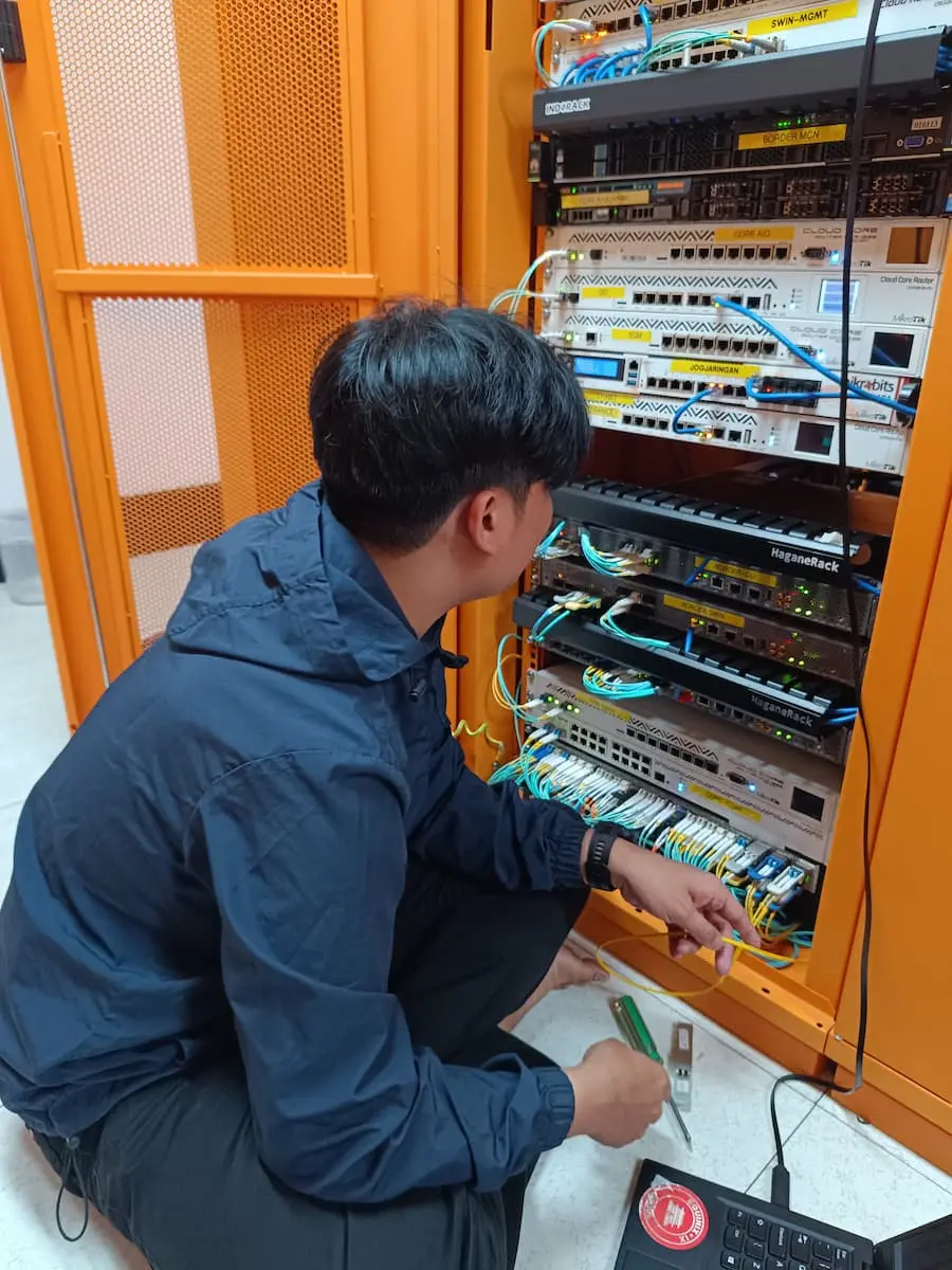 Aktivitas instalasi dan konfigurasi perangkat jaringan